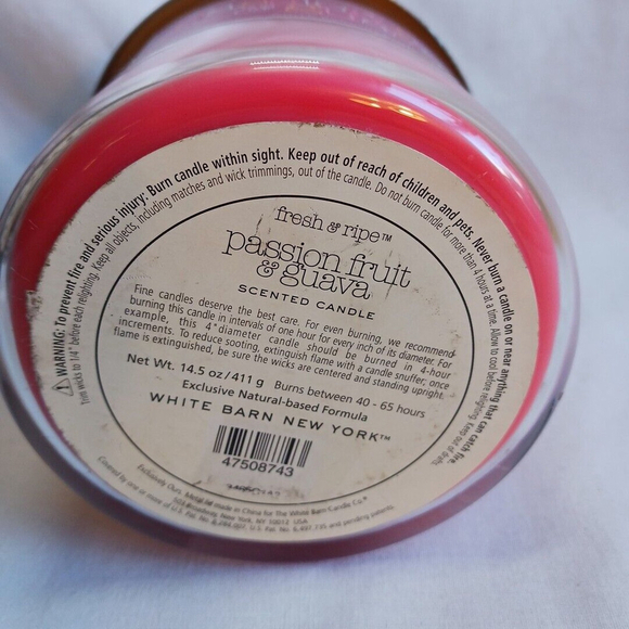Bath Body Works 3 Wick Candle Passion Fruit Guava - Picture 8 of 8